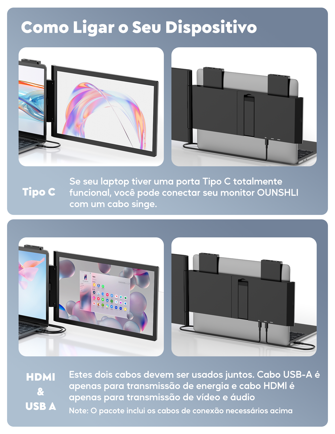 Extensor de Tela MagicRaven Z140 | 1080P FHD 14"