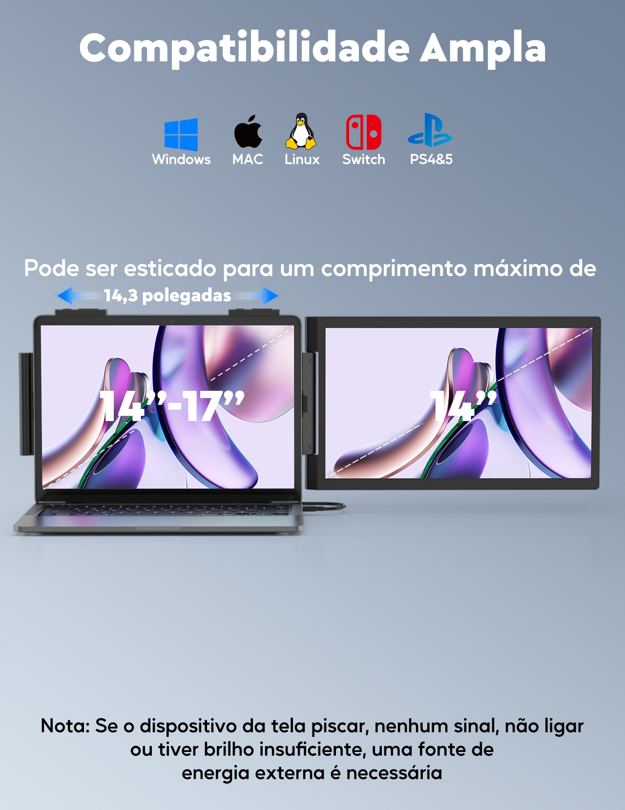 Extensor de Tela MagicRaven Z140 | 1080P FHD 14"